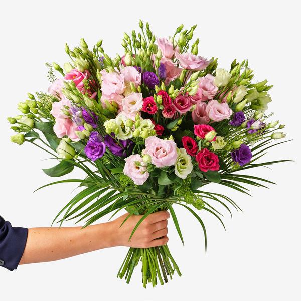 Lief lisianthus boeket hand