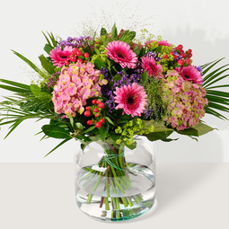 Hortensia boeket vooraanzicht