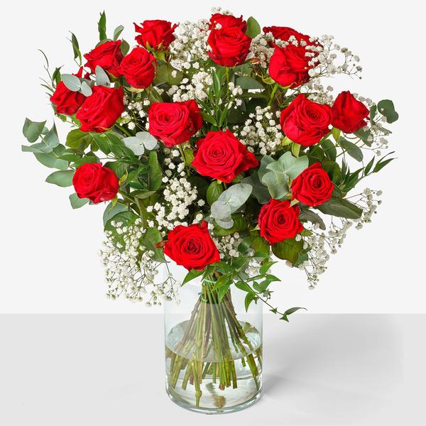 Rood Rozenboeket voorkant