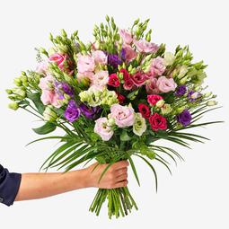 Lief lisianthus boeket hand