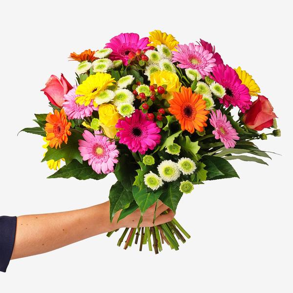 Boeket gezellige Gerbera hand