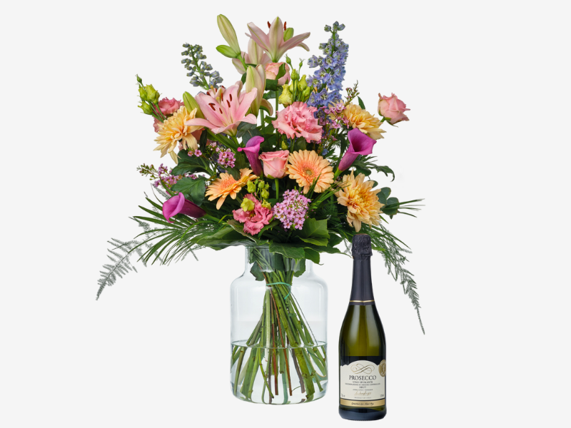 Pastel + prosecco